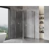Mexen Mist asymmetric pentagonal shower enclosure with hinged door 100 x 90 cm, transparent, chrome - 8A8-100-090-01-00