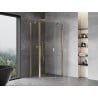 Mexen Mist cabine de douche pentagonale pivotante 80 x 80 cm, transparent, or - 8A8-080-080-50-00