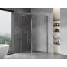 Mexen Mist L pentagonal asymmetrical hinged shower enclosure 100 x 80 cm, transparent, chrome - 8A8L-100-080-01-00