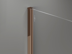 Mexen Wandlëscht fir Douchewand 8 mm, rosa Gold - 800-00-60