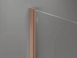 Mexen wall strip for shower wall 8 mm, brushed copper - 800-00-65