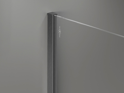 Mexen wall strip for shower wall 8 mm, brushed gun gray - 800-00-66