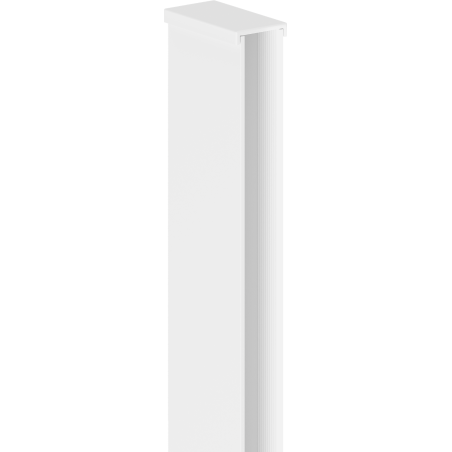 Mexen listón de pared para mampara de ducha de 10 mm, blanco - 800-00-20-X