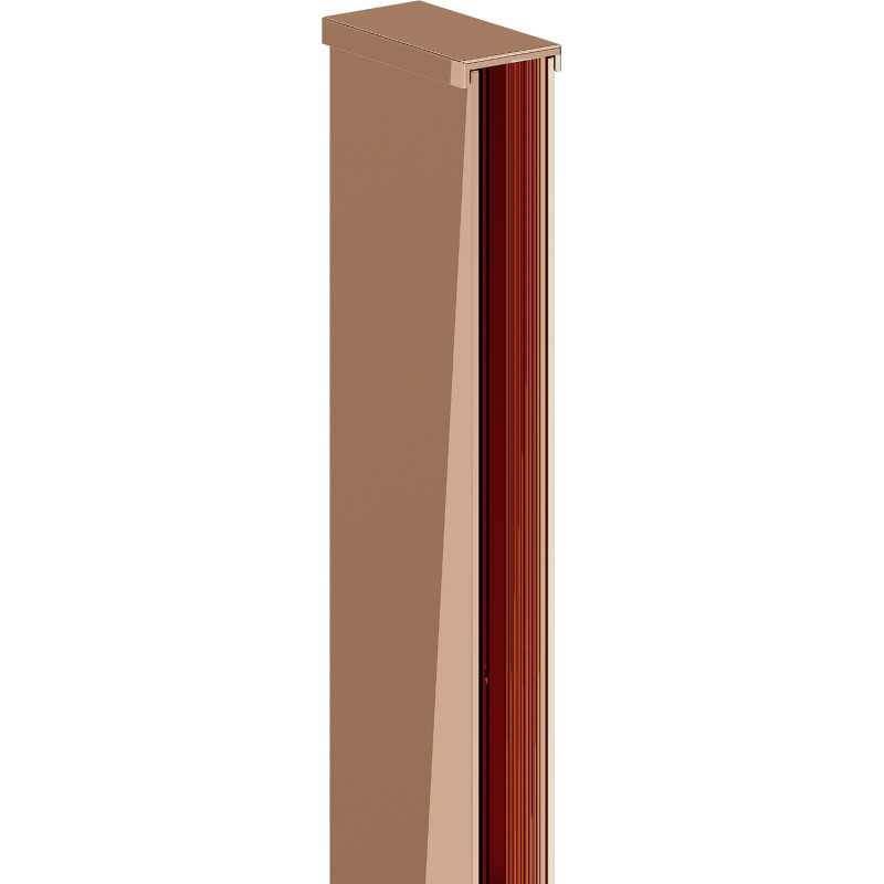 Mexen muurlijst voor douchewand 10 mm, roségoud - 800-00-60-X