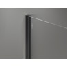 Mexen listón de pared para mampara de ducha de 10 mm, negro - 800-00-70-X