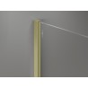 Mexen muurlijst voor douchewand 10 mm, geborsteld goud - 800-00-55-X