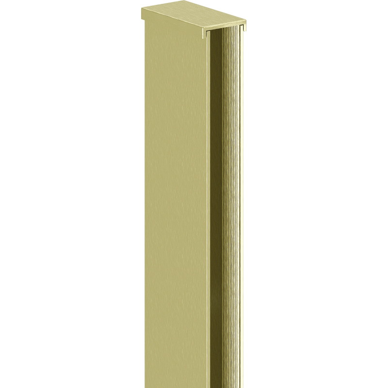 Mexen muurlijst voor douchewand 10 mm, geborsteld goud - 800-00-55-X