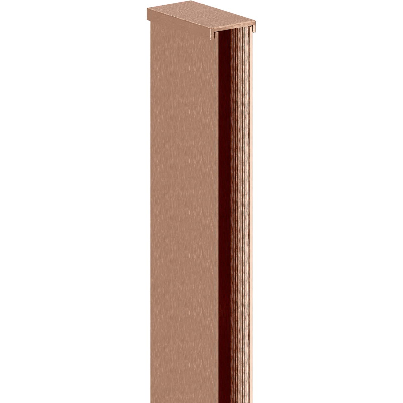 Mexen listón de pared para panel de ducha de 10 mm, cobre cepillado - 800-00-65-X