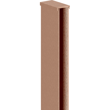 Mexen listón de pared para panel de ducha de 10 mm, cobre cepillado - 800-00-65-X