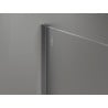 Mexen Wandanschlussleiste für Duschwand 10 mm, gebürstetes Gun Gray - 800-00-66-X