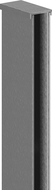 Mexen profil mural pour paroi de douche 10 mm, gris canon brossé - 800-00-66-X