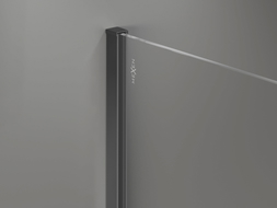 Mexen muurlijst voor douchewand 10 mm, gun metal - 800-00-95-X