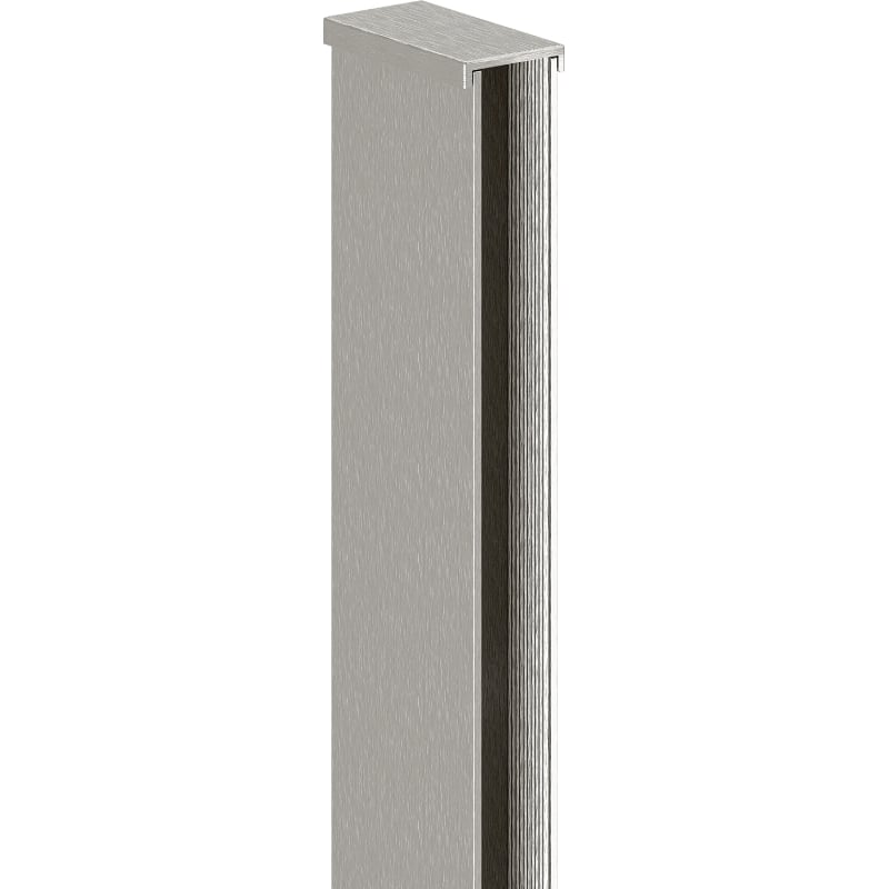 Mexen calha de parede para divisória de duche de 10 mm, níquel escovado - 800-00-97-X