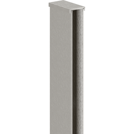 Mexen moldura de pared para mampara de ducha de 10 mm, níquel cepillado - 800-00-97-X