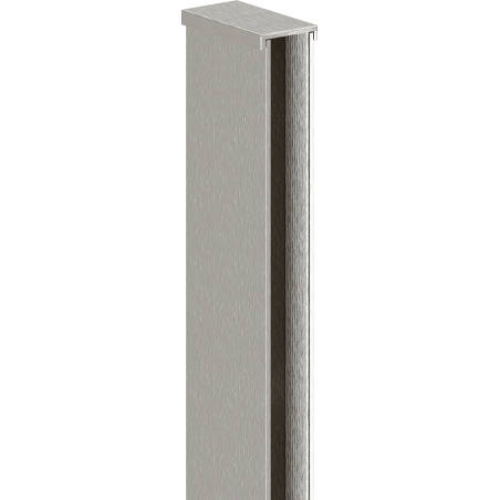 Mexen muurlijst voor douchewand 10 mm, geborsteld nikkel - 800-00-97-X