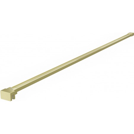 Mexen straight support for 10 mm shower wall, brushed gold - 830-10-55