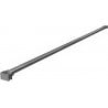 Mexen wspornik prosty do ścianki prysznicowej 10 mm, gun gray szczotkowany - 830-10-66