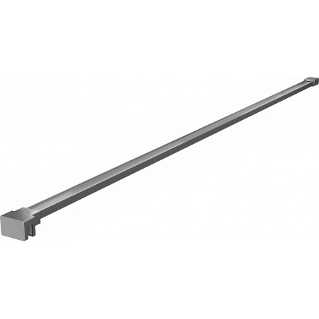 Mexen supporto diritto per parete doccia 10 mm, gun metal - 830-10-95