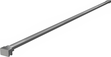 Mexen support droit pour paroi de douche 10 mm, gun metal - 830-10-95