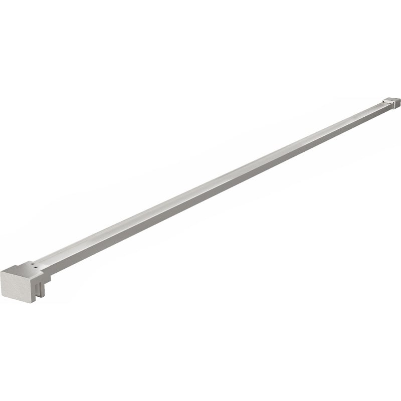 Mexen rak hållare för duschvägg 10 mm, borstad nickel - 830-10-97