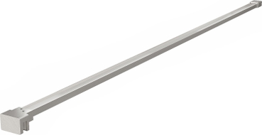 Mexen rak hållare för duschvägg 10 mm, borstad nickel - 830-10-97