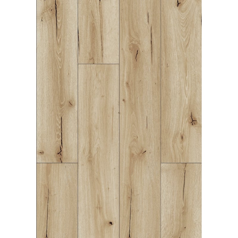 Mexen Sun Valley échantillon de panneaux vinyles LVT Dryback 2,5 mm, sous-couche PVC, 4 chanfreins en V, Chêne - F1306-S