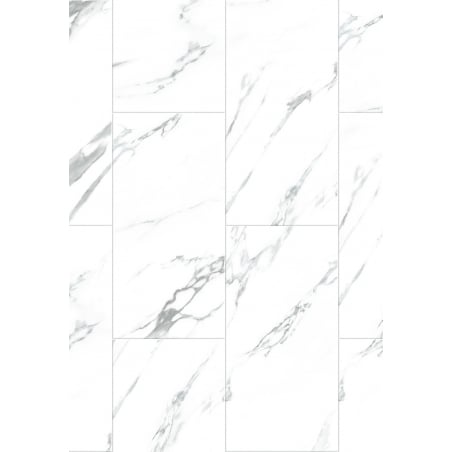 Mexen Glacier White Muster Vinylpaneele LVT Dryback 2,5 mm, Unterlage, 4 V-Fuge, Jazz White - F1451-S