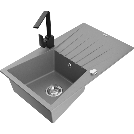 Mexen Cesar Granit-Spullsteen mat 1-Kummer mat Oflaaflaach an Kichekraan Rita, gro - 6514-71-670300-70