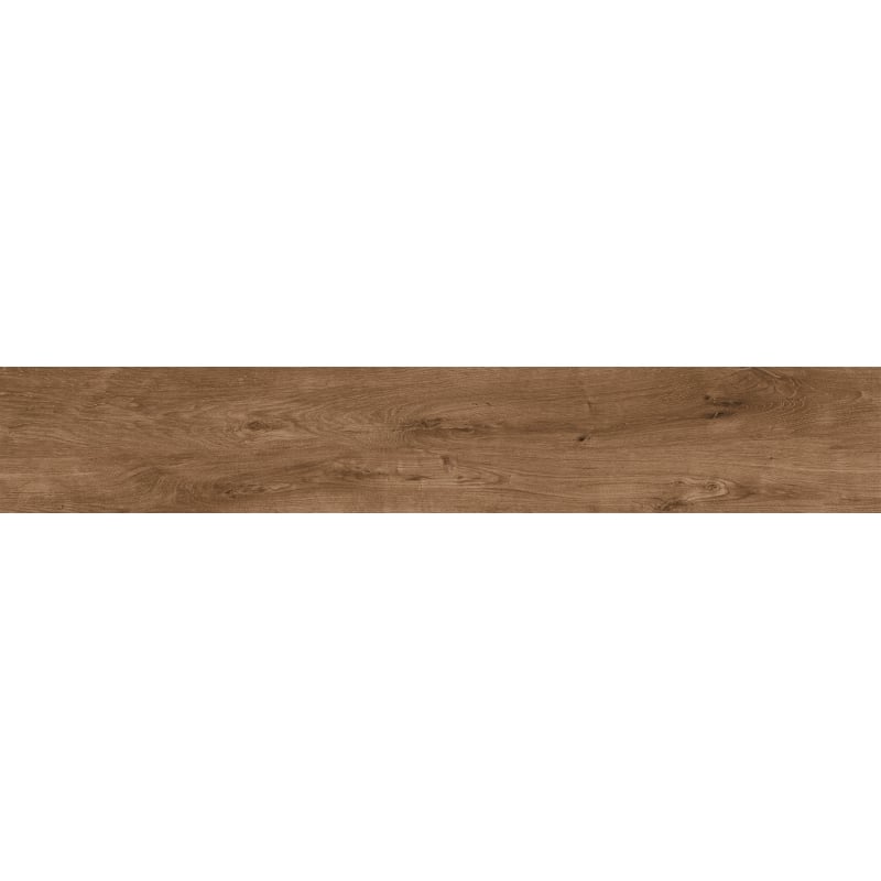 Mexen Avocado Muestra de gres porcelánico esmaltado marrón rectificado G1, azulejo tipo madera para suelo y pared, mate