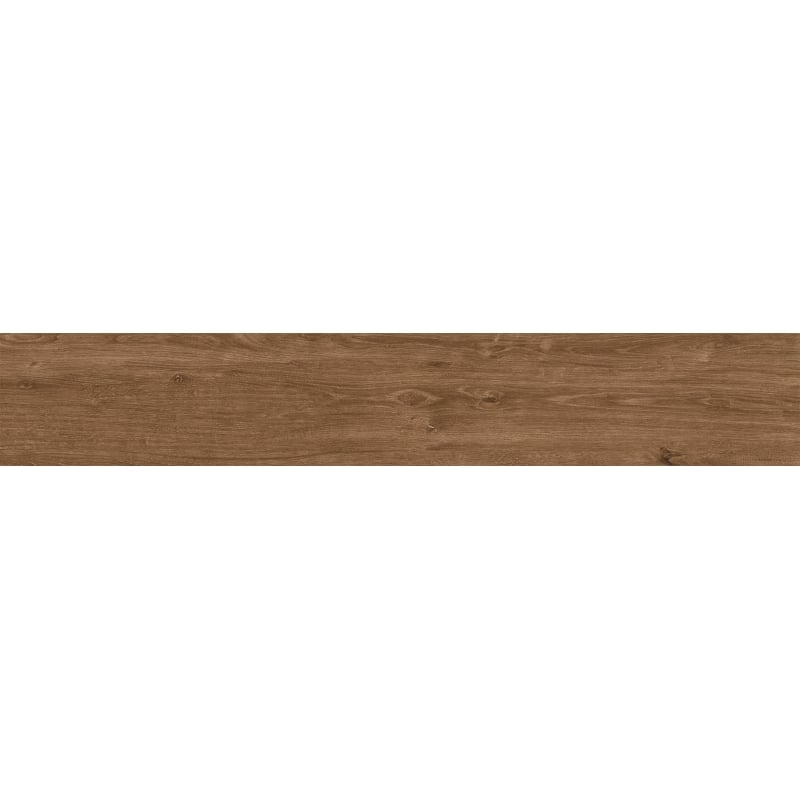 Mexen Avocado Muestra de gres porcelánico esmaltado marrón rectificado G1, azulejo tipo madera para suelo y pared, mate