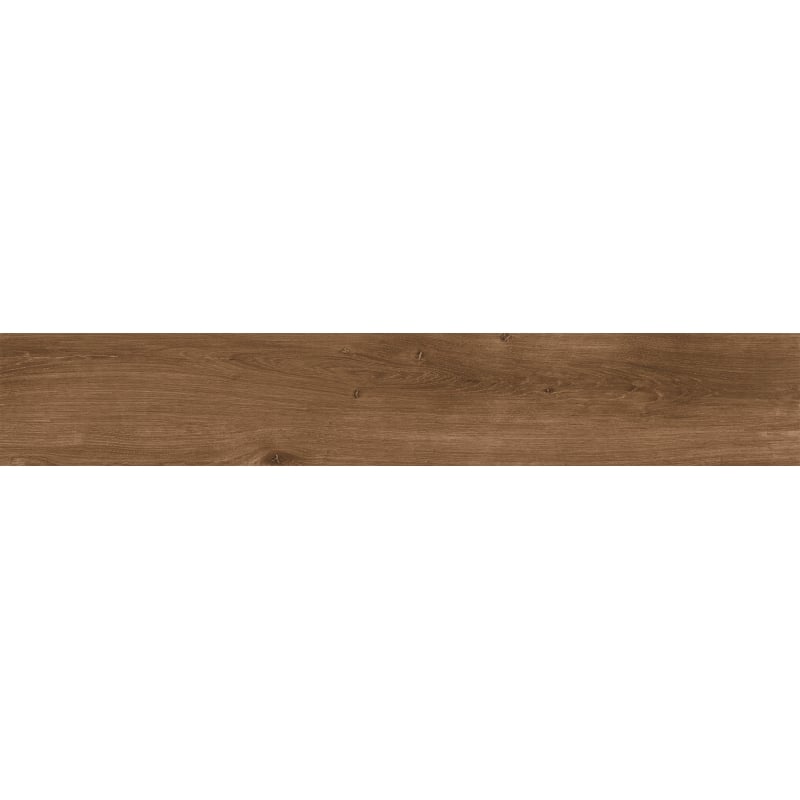 Mexen Avocado Muestra de gres porcelánico esmaltado marrón rectificado G1, azulejo tipo madera para suelo y pared, mate