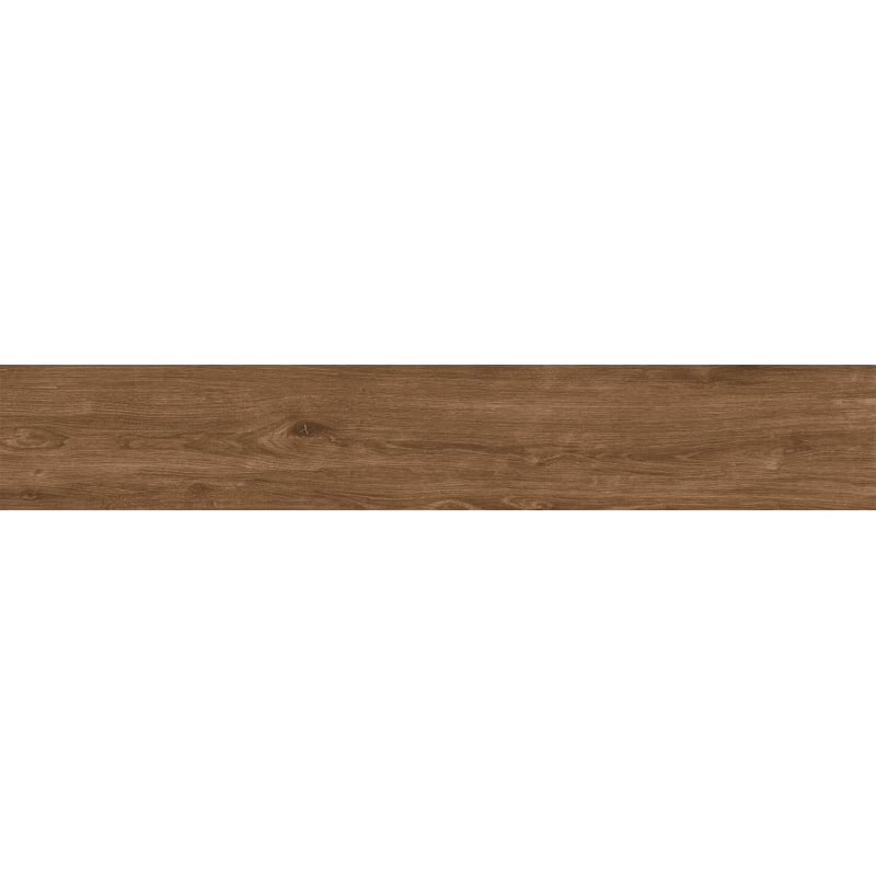 Mexen Avocado Muestra de gres porcelánico esmaltado marrón rectificado G1, azulejo tipo madera para suelo y pared, mate