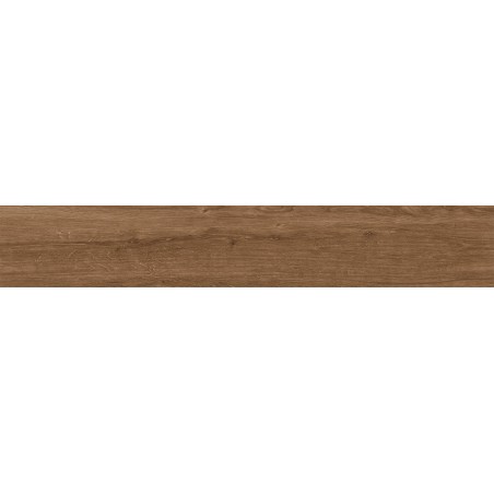 Mexen Avocado Amostra de grés vidrado rectificado Brown G1, ladrilho tipo madeira para piso e parede, mate - TL601-02-S