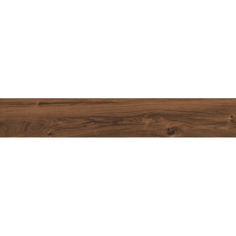 Mexen Meranti Muestra de gres esmaltado rectificado Choco G1, baldosa para suelo y pared similar a madera, mate - TL609-03-S