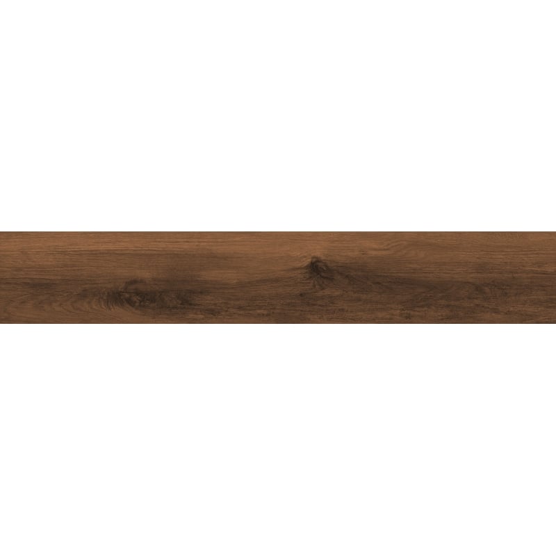 Mexen Meranti Muestra de gres esmaltado rectificado Choco G1, baldosa para suelo y pared similar a madera, mate - TL609-03-S