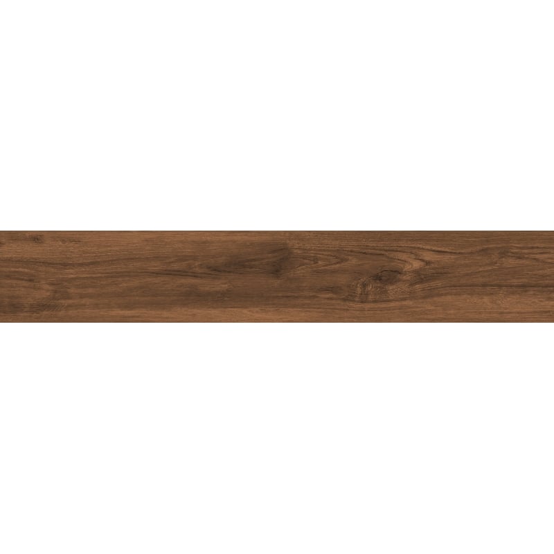 Mexen Meranti Muestra de gres esmaltado rectificado Choco G1, baldosa para suelo y pared similar a madera, mate - TL609-03-S