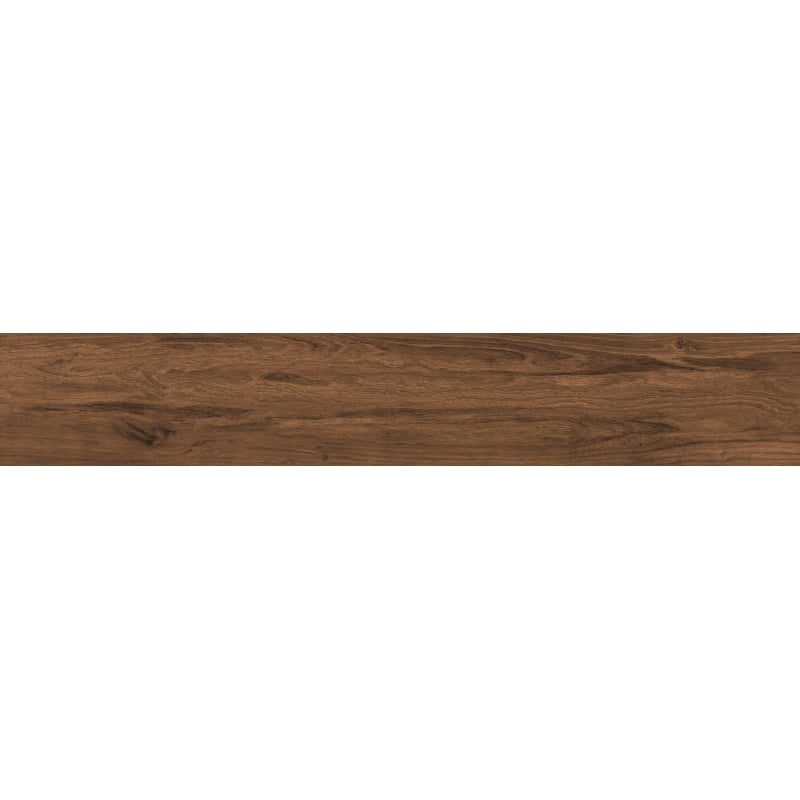 Mexen Meranti Muestra de gres esmaltado rectificado Choco G1, baldosa para suelo y pared similar a madera, mate - TL609-03-S