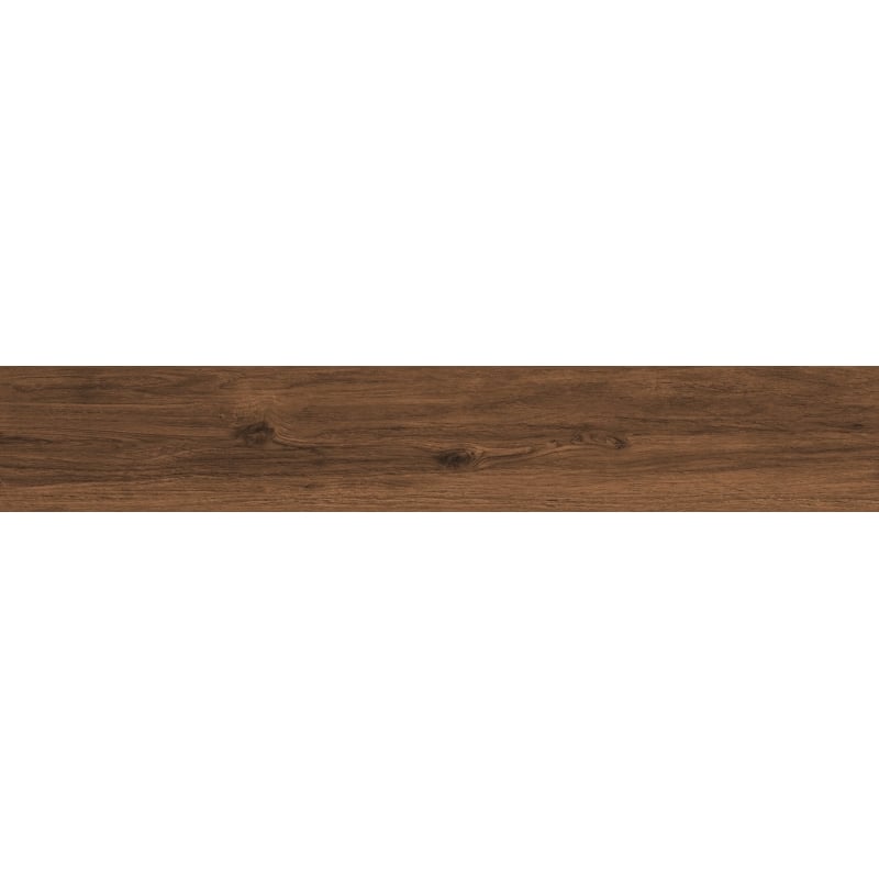Mexen Meranti Muestra de gres esmaltado rectificado Choco G1, baldosa para suelo y pared similar a madera, mate - TL609-03-S