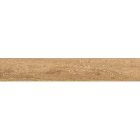 Mexen Meranti Muestra de gres esmaltado rectificado Honey G1, azulejo con aspecto de madera para suelo y pared, mate
