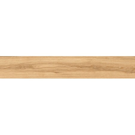 Mexen Hirera Muestra de gres esmaltado rectificado Honey G1, azulejo efecto madera para suelo y pared, mate - TL611-04-S