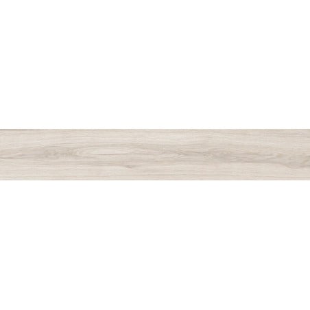 Mexen Hirera Muestra blanca de gres esmaltado rect. G1, azulejo imitación madera para suelo y pared, mate - TL611-09-S