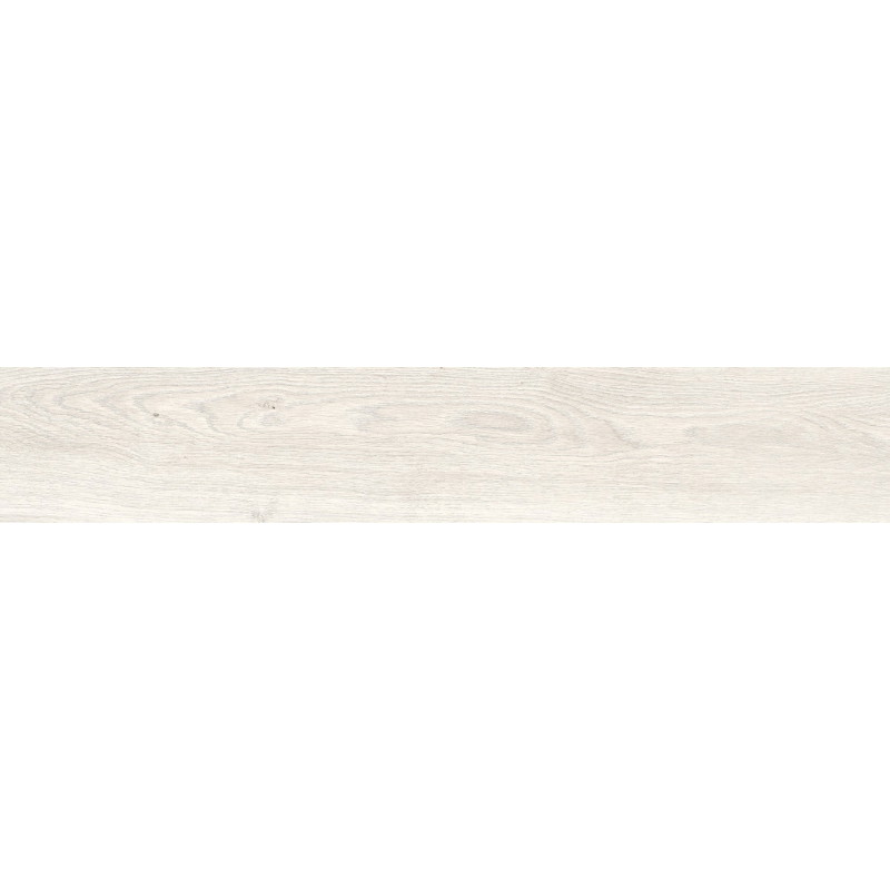 Mexen Wood Ville Amostra de azulejo de grés esmaltado Bianco ret. G1, ladrilho com efeito de madeira para chão e parede,