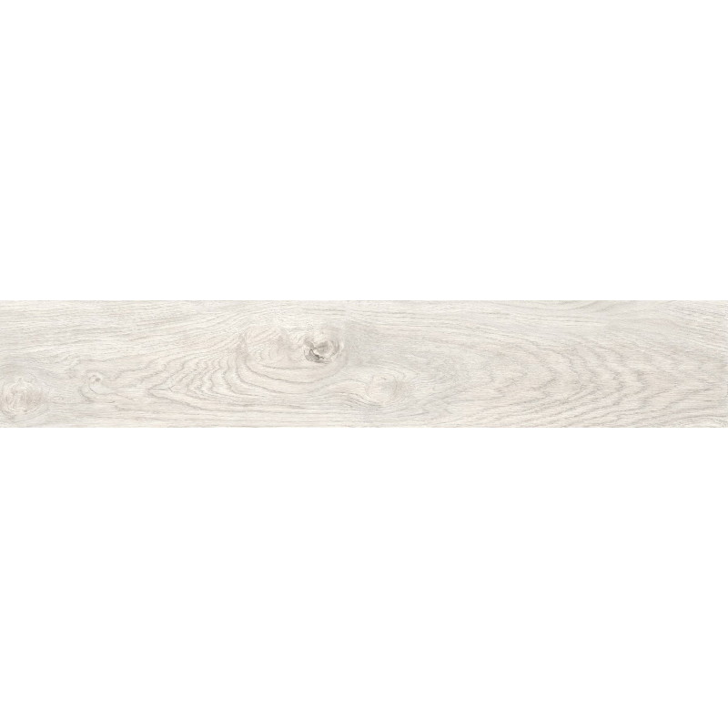 Mexen Wood Ville Amostra de azulejo de grés esmaltado Bianco ret. G1, ladrilho com efeito de madeira para chão e parede,
