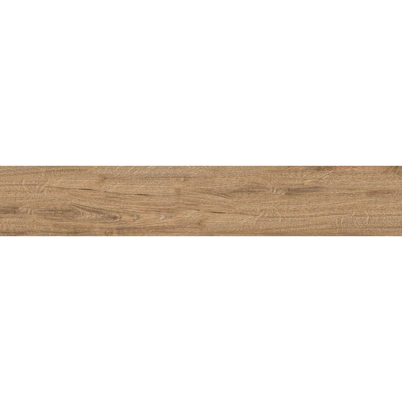 Mexen Wood Ville Esemplare marrone di gres smaltato rettificato G1, piastrella effetto legno da pavimento e parete, carving