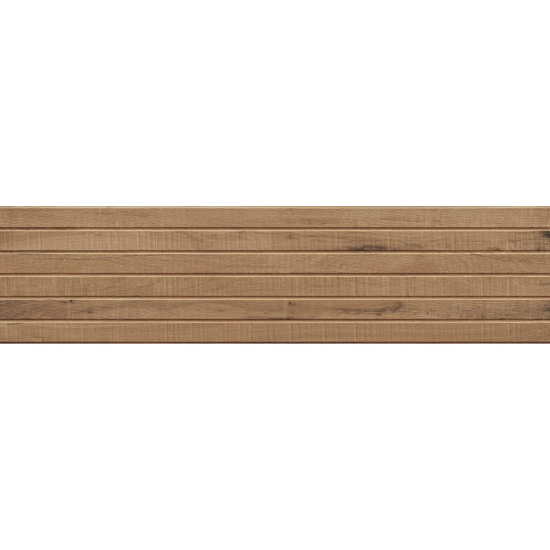 Mexen Western Wood Walnuss Probe rechteckiger glasierter Feinsteinzeugfliese G1, wandähnliche Holzfliese, matt - TL702-54-S