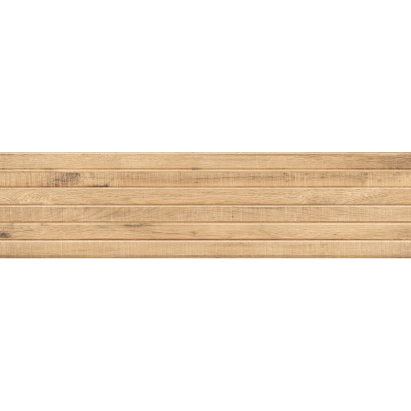 Mexen Western Wood Beige sample of glazed rectified porcelain tile G1, wood-like wall tile, matte - TL702-55-S