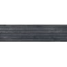 Mexen Western Wood Amostra de grés esmaltado preto retificado G1, azulejo de parede tipo madeira, mate - TL702-58-S