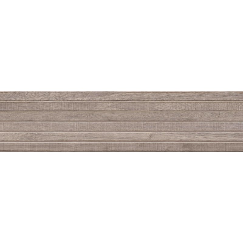Mexen Mulberry Wood Tortora glazed rectified gres sample. Wood-like wall tile, mat - TL703-52-S