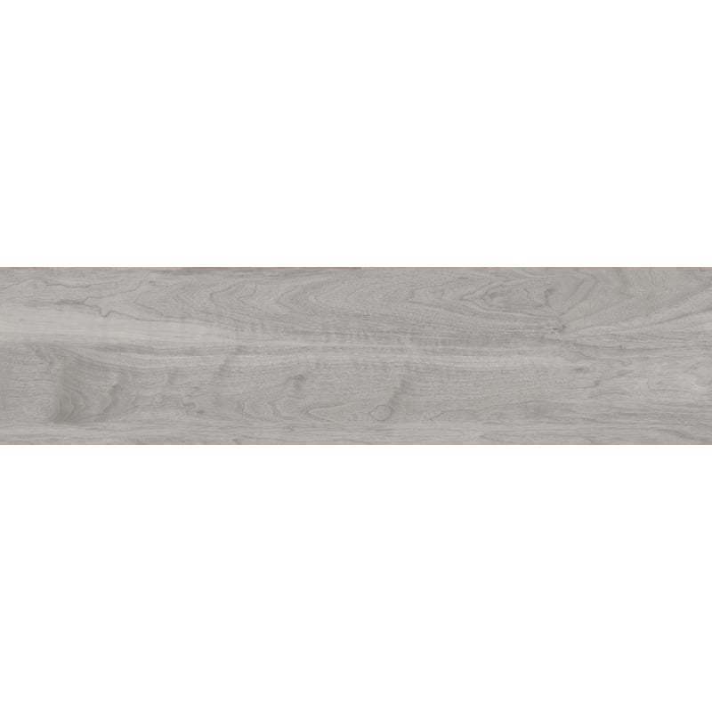 Mexen Riga Échantillon de carreau de grès émaillé rectifié gris G1, carreau aspect bois pour sol et mur, mat - TL713-04-S