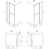 Mexen Linea drzwi prysznicowe rozsuwane 100 cm, transparent, chrom - 8E1-100-000-01-01